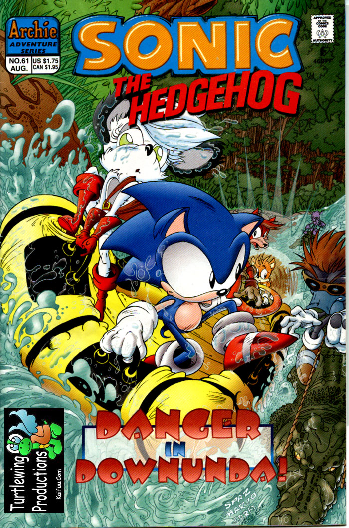 Sonic - Archie Adventure Series August 1998 Comic cover page